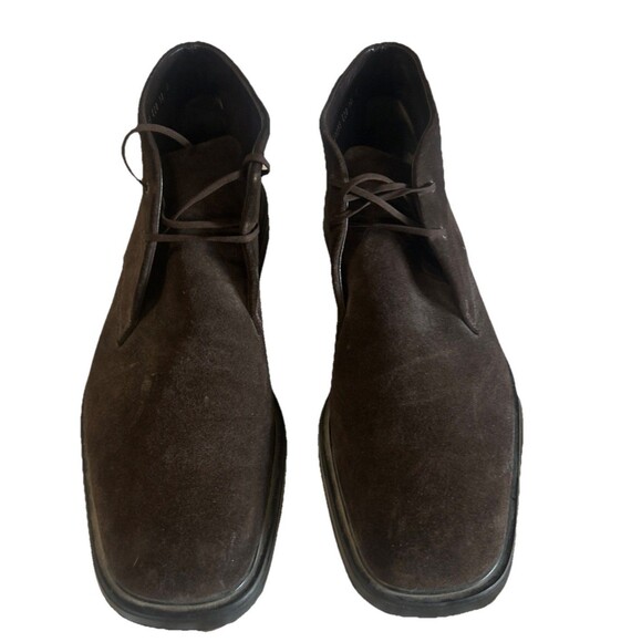 Salvatore Ferragamo Mens 10D Chukka Boots Italian Brown  display picture 2